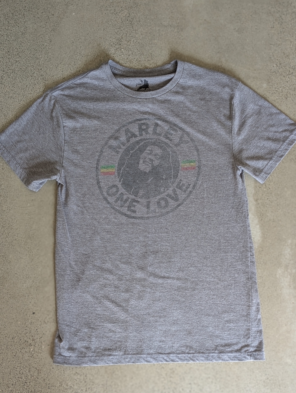 Bob Marley One Love Gray Graphic Tee -